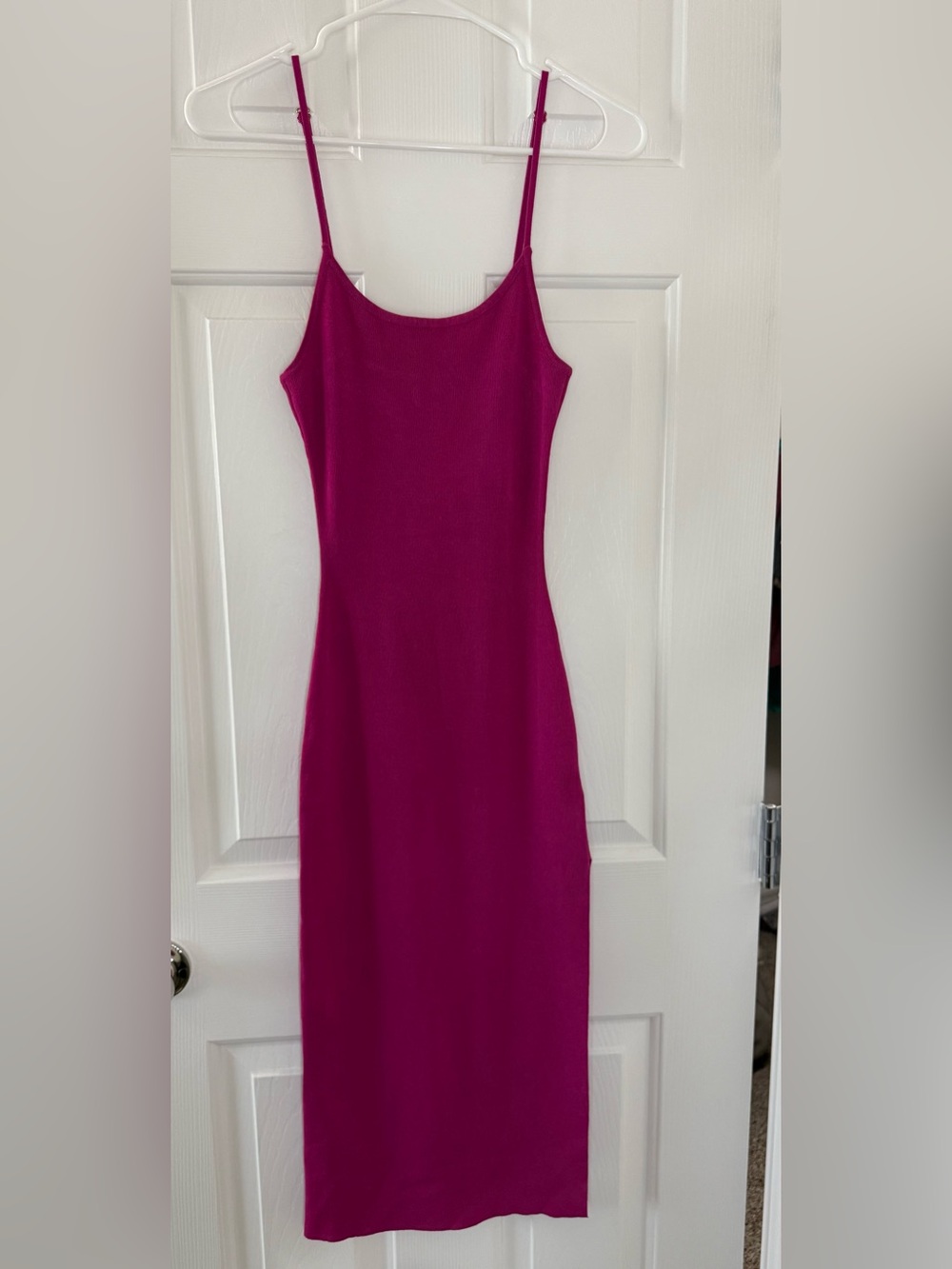 Hera Collection Fuchsia Spaghetti-Strap Midi Dress